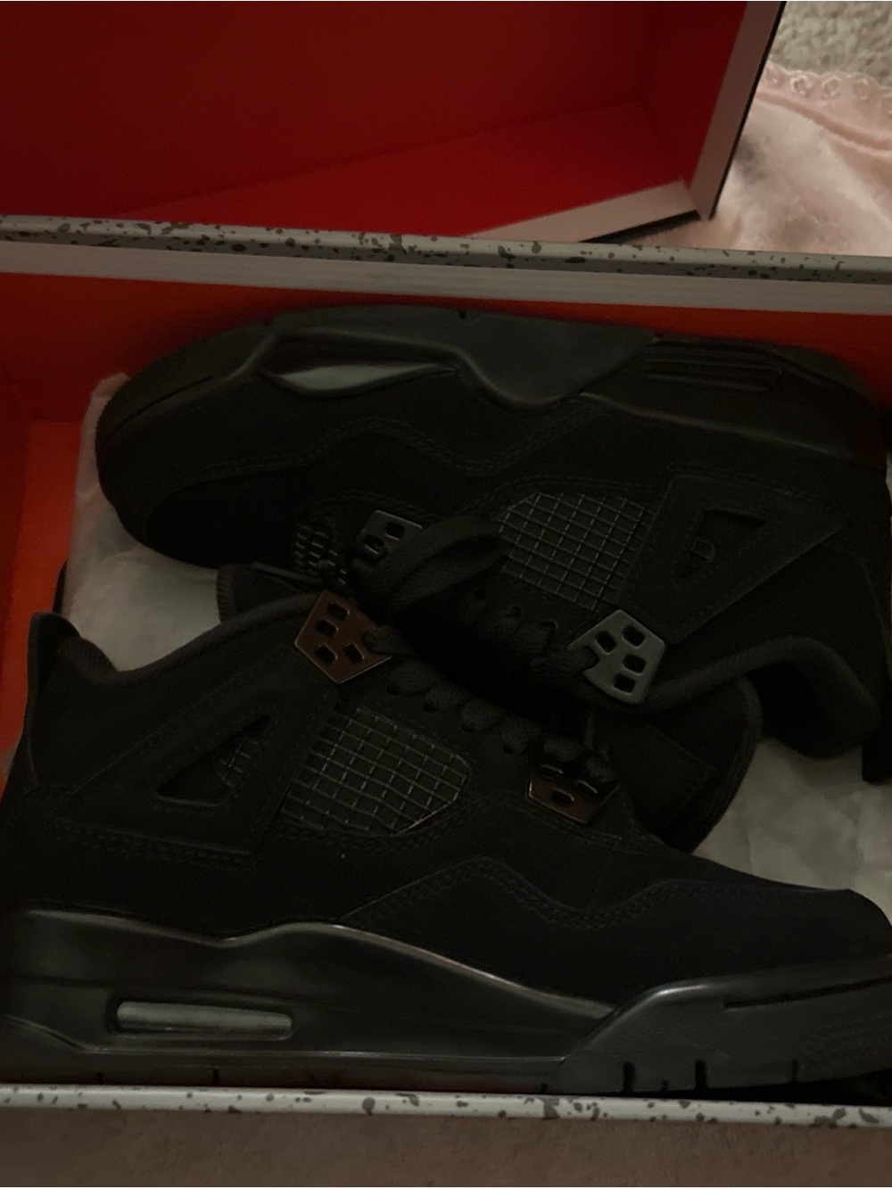 Men's Black Athletic Sneakers - jordan 4 black cats